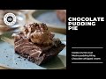 CHOCOLATE PUDDING PIE with Mocha Whipped Cream
