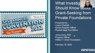 Grant-Seeking from Private Foundations: What Investigators Should Know