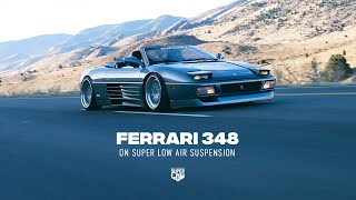 Bagged Ferrari 348 | Super Low Air Suspension by Bag Riders
