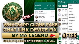 Whatsapp Business Clone New update Fake chat fix  screenshot 3