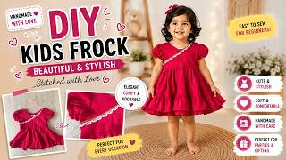Simple Frock Design Cutting and Stitching Age 2 Years | Step By Step Process for Beginners