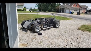 FFR Mk4 first go kart drive - Shelby Cobra replica build