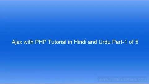 Ajax WebDevelopment Course Urdu/Hindi Video #001 Tutorials