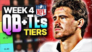 Week 4 Fantasy Football QB and TE Rankings (Top 30)