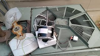 Replace Rheem A/C condenser fan motor  NO SKILL NEEDED