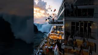 Tsunami Devastador: Cruzeiro Engolido e Passageiros Arrastados ao Mar