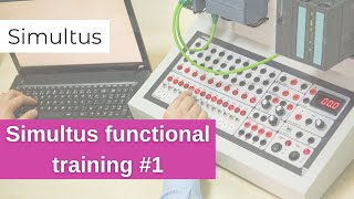 Simultus functional training #1 -  Main window of the function block diagram