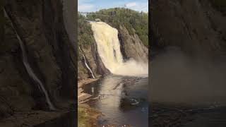 Cable Car ride at Montmorency Falls in Quebec City, Canada