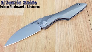 Isham Bladeworks Abstruse Anium Framelock M390 Folding Knife Ati