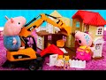 Джордж сломал домик Свинки Пеппы! 😭😖 Видео для детей про игрушки Свинка Пеппа на русском языке