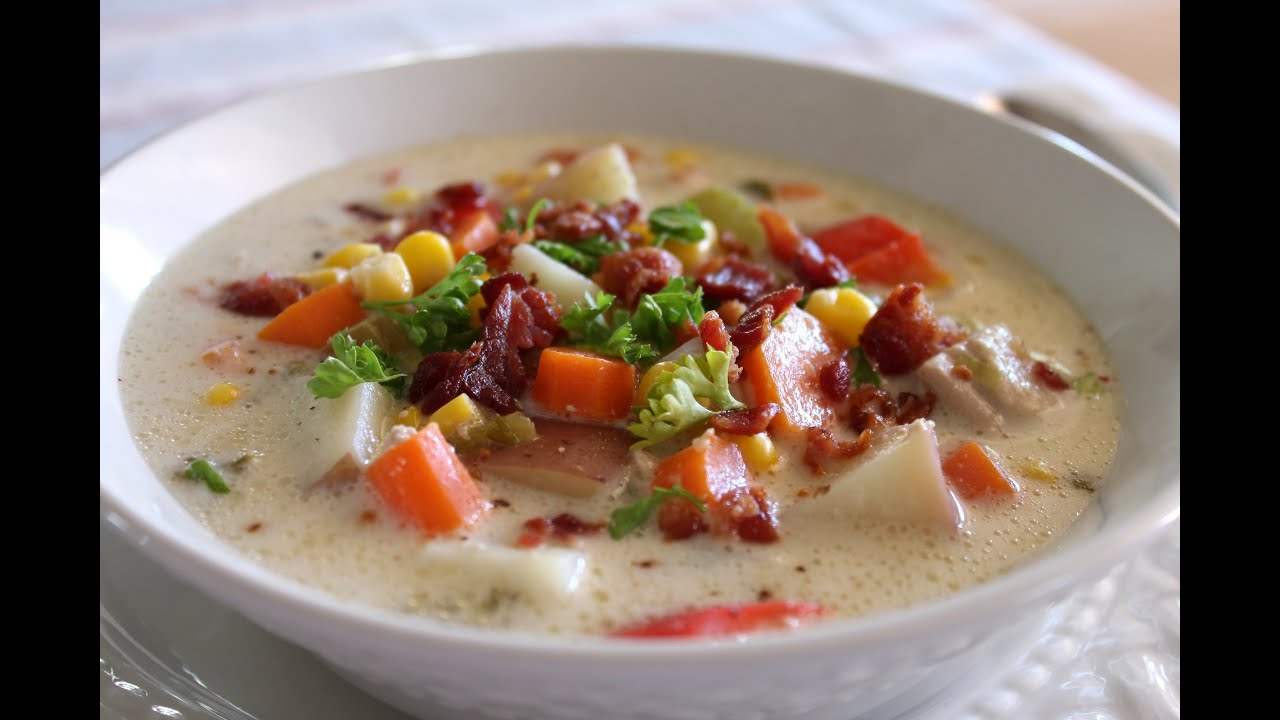 easy delicious chicken corn chowder great soup recipe for slow cooker crock pot youtube easy delicious chicken corn chowder great soup recipe for slow cooker crock pot youtube