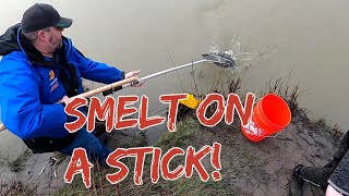 Smelt Dipping Cowlitz River - Catch and Cook