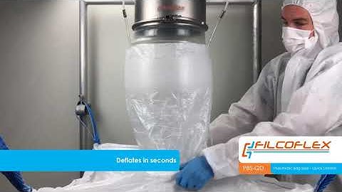 Filcoflex Inflatabe Big Bag Clamp - PBS-QD / Bulk Bag Loader - pneumatic seal - inflatable seal FIBC