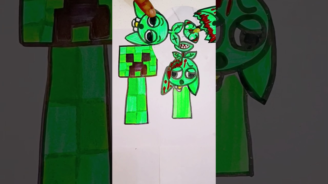 Sprunki oc creeper x garden phase 4