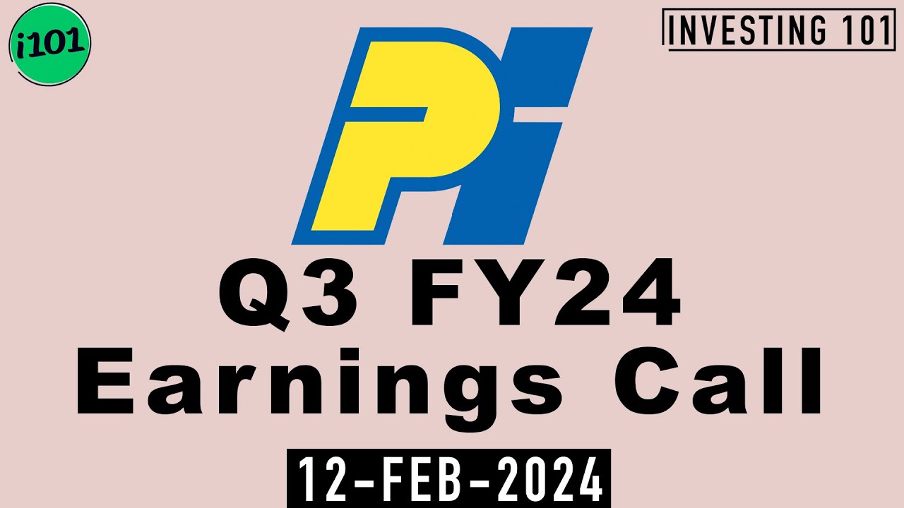 PI Industries Limited Q3 FY24 Earnings Call | PI Industries Limited ...