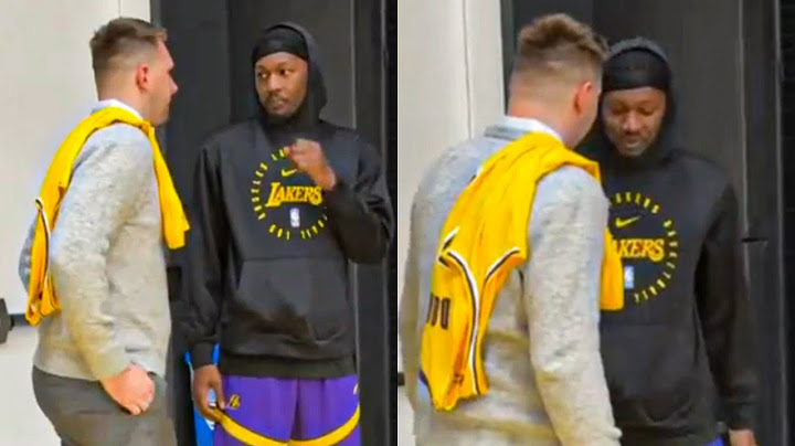 Luka Doncic's Reaction When Dorian Finney-Smith Surprised Him after Lakers Press Conference