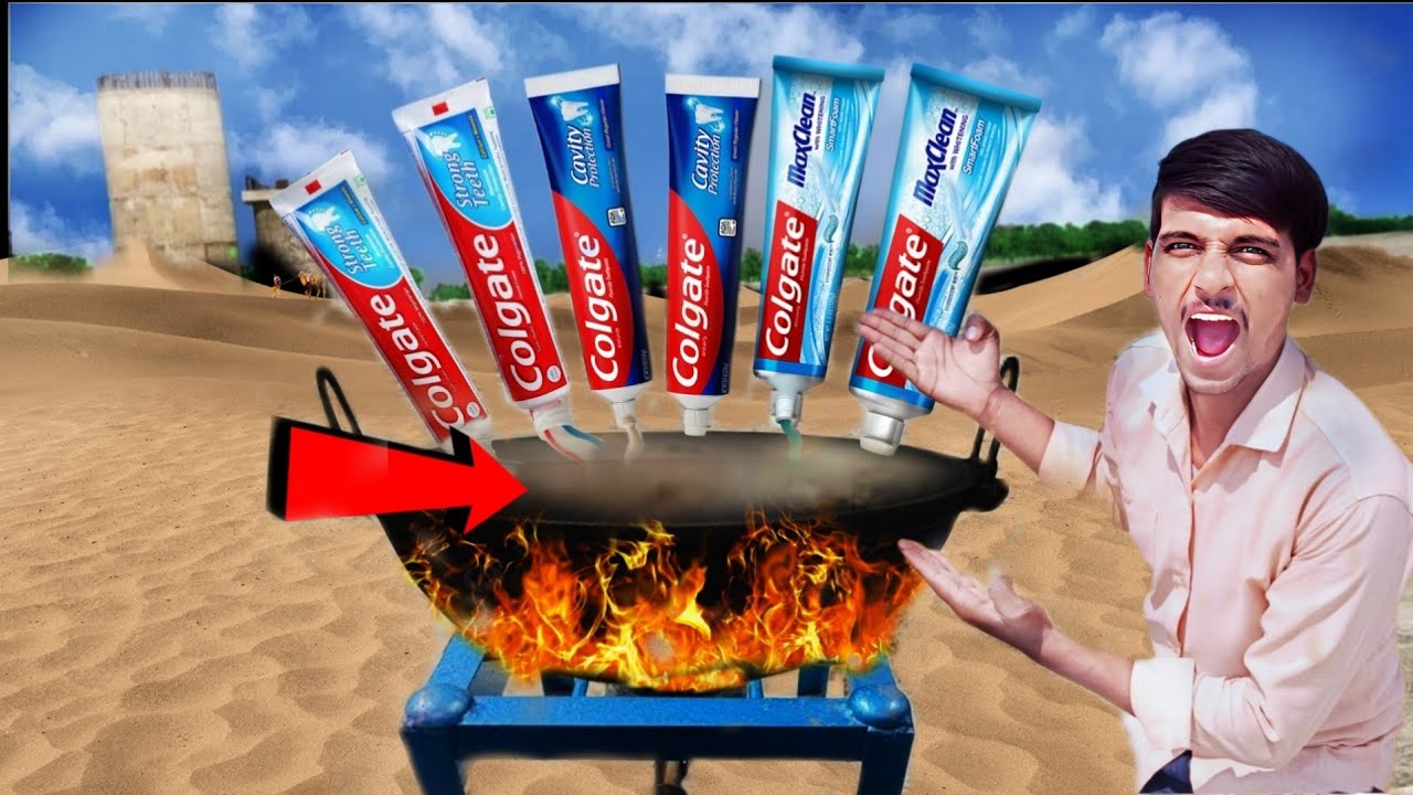 Boiling Colgate In Hot Oil || Hot Oil vs Colgate Experiment || S Crazy Point.