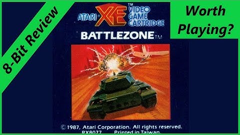 Battlezone Atari 8 Bit 400 800 XL XE Review The No Swear Gamer Ep 809