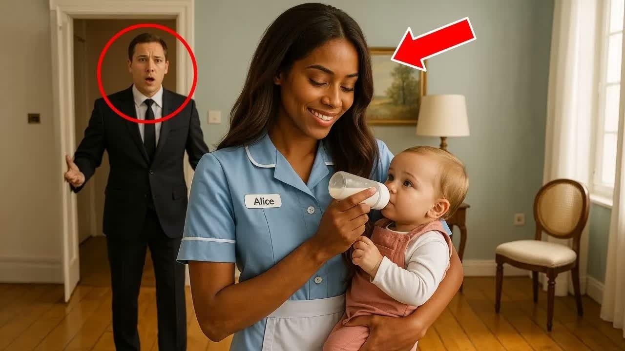 Billionaire Single Dad Finds Black Nanny Feeding His Baby — What Happened Next Was Unexpected