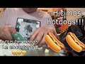 Hicimos hotdogs! Vamos a extrañar más a mi mami hermosa cada día 😞