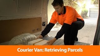 Courier Van Retrieving Parcels - Safety Training