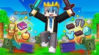 Minecraft But All Mobs Drop OP Loot… Too Easy? 😏