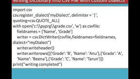 9/9 Chapter 13 Python and CSV Files