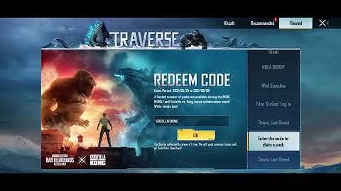 New redeem codes for TITANS LAST STAND | PUBG MOBILE