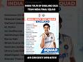 Team India Squad For England Test Series 2025 | India Team New Test Captain | India Squad vs England