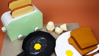 Stop motion cooking asmr - make chinese pancake from paper | meng's