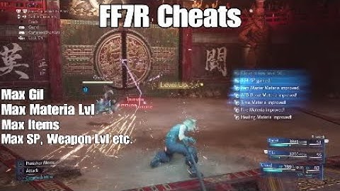 FINAL FANTASY VII REMAKE: 99,999,999 Gil, Max Materia, 99+ Items, All Level 50 (Cheat/Exploit)