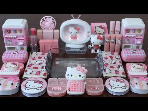 Mixing”Kitty <strong>Select</strong> Shop” Eyeshadow and Makeup,parts <strong>Into</strong> Slime!Satisfying Slime Video!★ASMR★