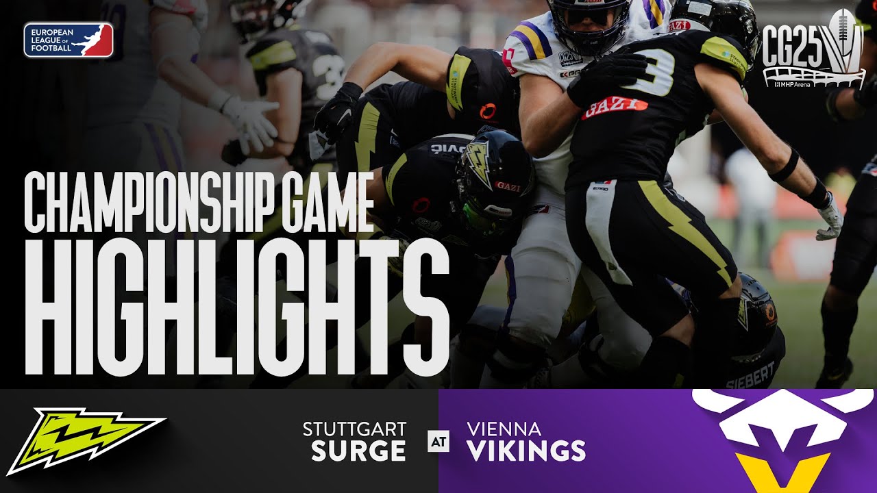 Stuttgart Surge vs. Vienna Vikings - Highlights | Championship Game | Season 2025 | Great Touchdowns