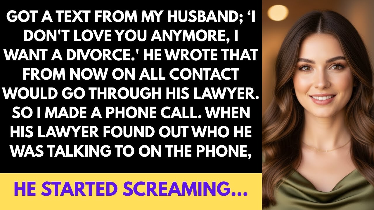My Husband Texted; 'I Don't Love You Anymore.' Contact My Lawyer, So I Did. He Started Screaming