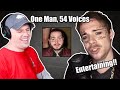 One Man, 54 Voices (With Music!) Famous Singer Impressions || REACTION || 👏😅😱