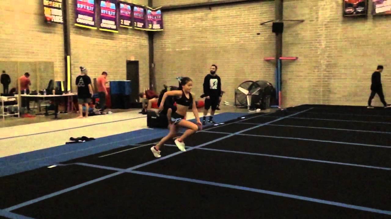 Cheerleading Roundoff Back Handspring Full YouTube