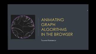 Animating Graph Algorithms in the Browser