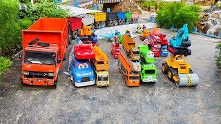 WADIDAU !!! Mobil Truk Tronton Panjang Bongkar Mainan Mobil Mobilan Truk Molen, Bus Telolet, Ambulan