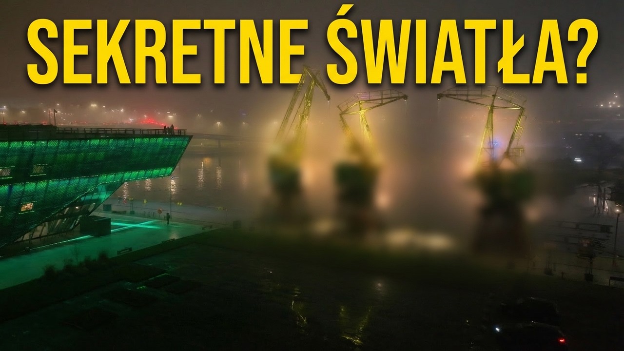 Te dźwigi nocą wyglądają NIESAMOWICIE 🔥 Dźwigozaury Szczecina