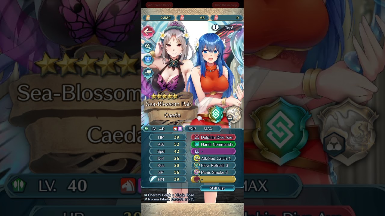 Summer Caeda's conversation with Plumeria - Fire Emblem Heroes