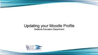 Updating your Moodle Profile
