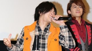 超ハイテンション 仮面ライダードライブ 鎧武メンバーが決めせりふ連発 映画 仮面ライダー 仮面ライダー ドライブ 鎧武movie大戦フルスロットル 完成披露舞台あいさつ Youtube