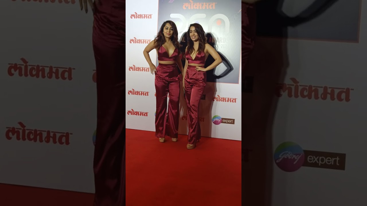 Surabhi and Samriddhi Mehra Aka Chinki Minki At Lokmat DIGITAL CREATOR AWARDS 2023