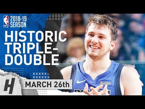 Luka Doncic MAKES History! Triple-Double Highlights vs Kings 2019.03.26 - 28 Pts, 12 Reb, 12 Ast