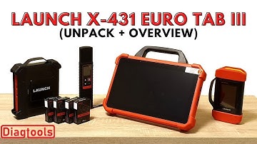 LAUNCH X-431 EURO TAB III (unpack + overview + screenrecording)