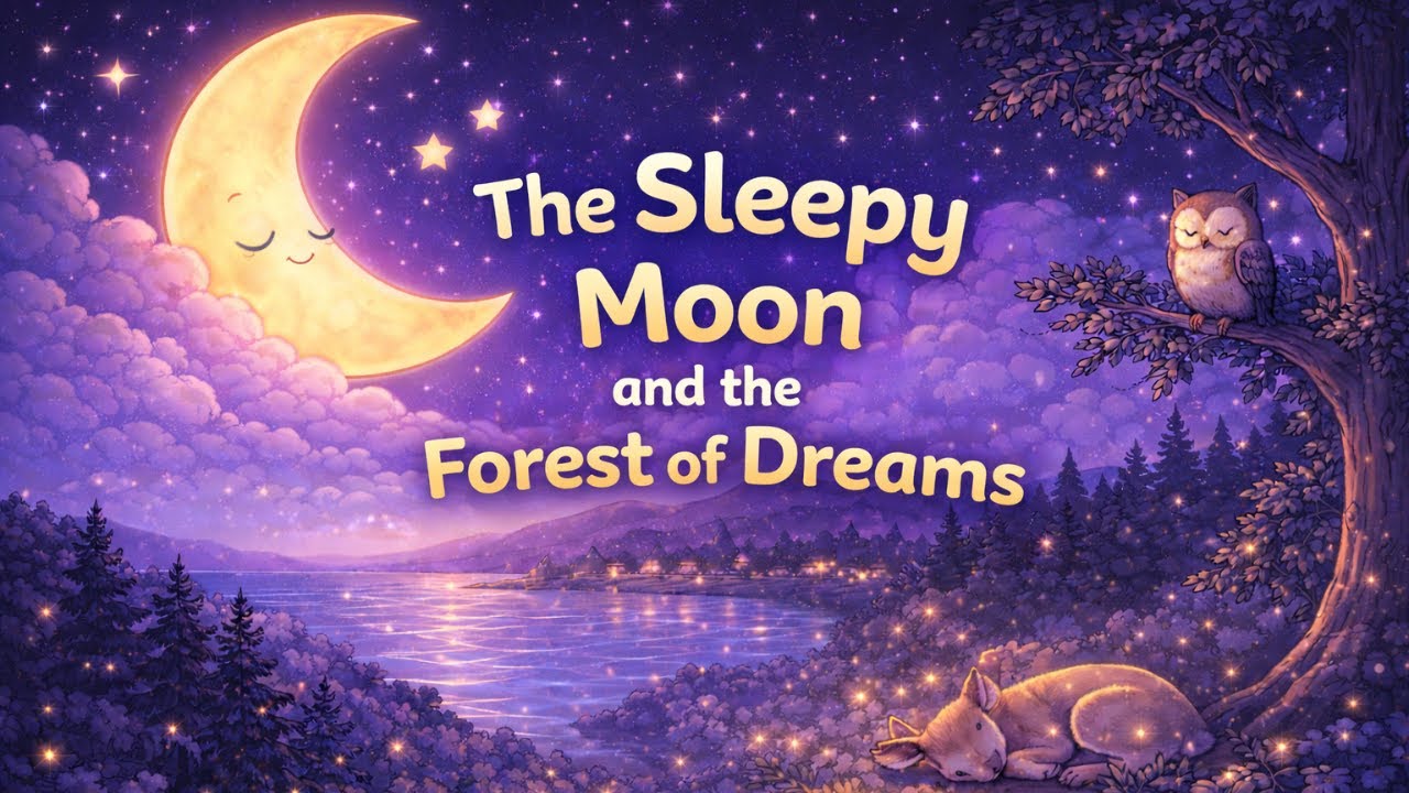 The Sleepy Moon and the Forest of Dreams | Calm Bedtime Story for Kids