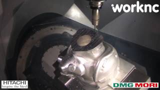 Pilot helmet 5 axis machining | WorkNC CAD-CAM