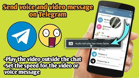 How to send audio and video messages on telegram