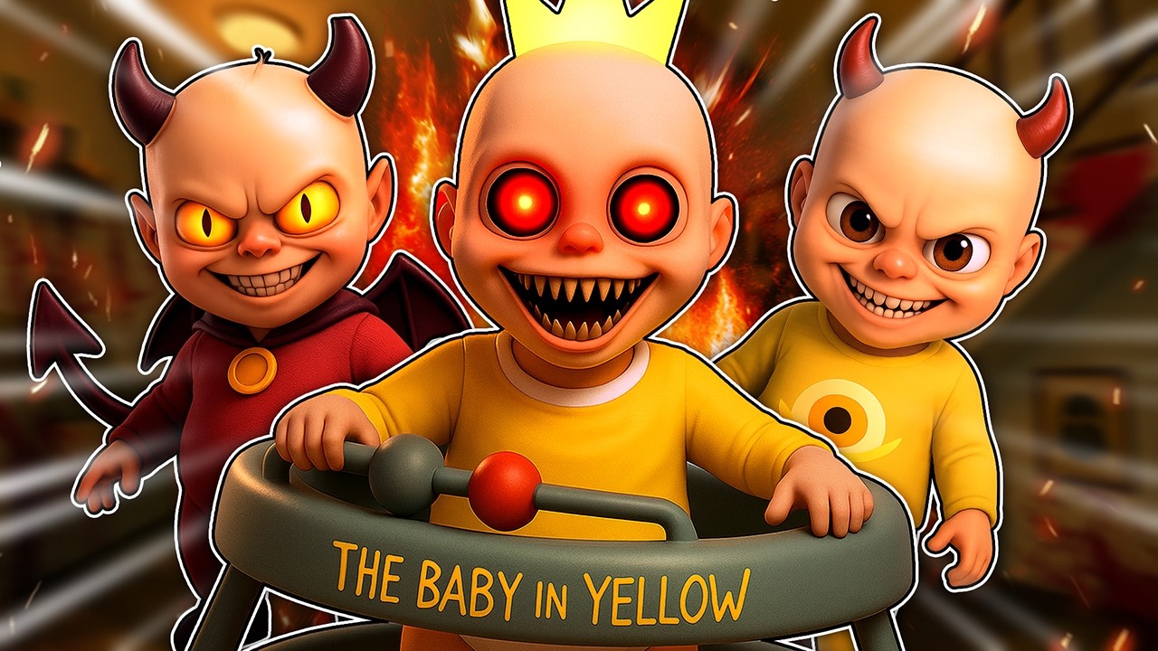 OPIEKUJĘ SIĘ 3 DZIECIAKAMI Z PIEKŁA NA RAZ JAKO NAJGORSZA OPIEKUNKA w Baby In Yellow!