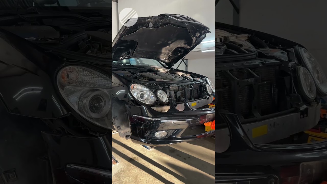 New Lights for the E55 AMG 😍 #mechanic #repair #amg #e55 #diy #v8 #light #car